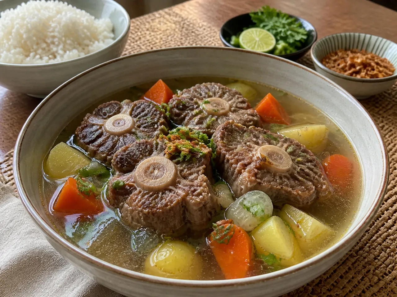 Sop Buntut — served