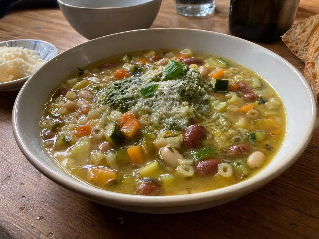 Soupe au Pistou — served