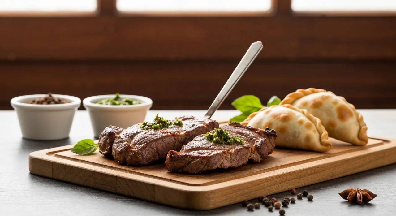 A spread of South American dishes