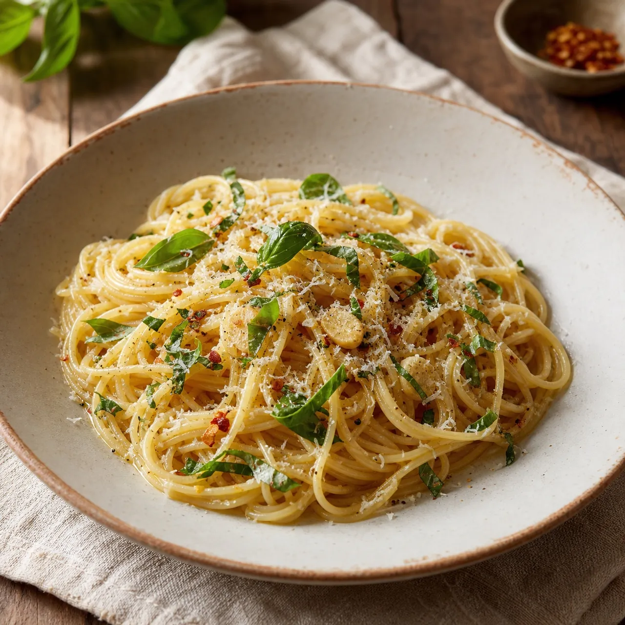 Spaghetti Aglio e Olio — Italian recipe