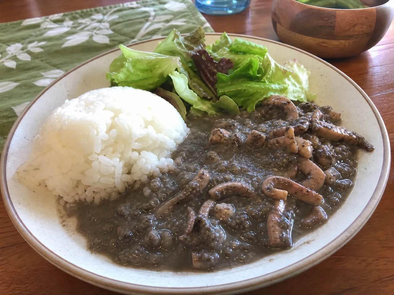Squid Luau — served