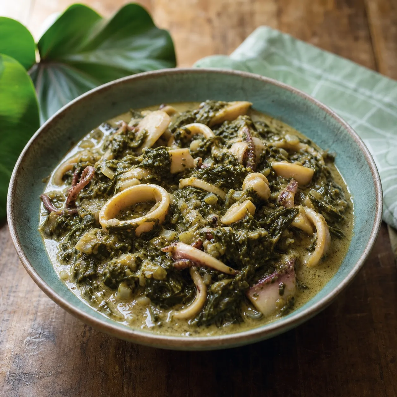 Squid Luau — Hawaiian recipe