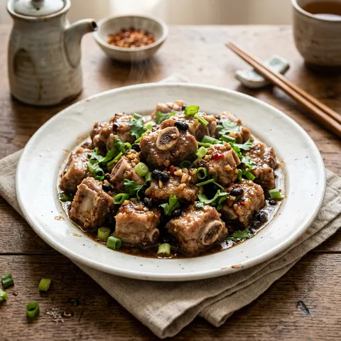 Steamed Pork Ribs with Black Bean Sauce — Chinese recipe