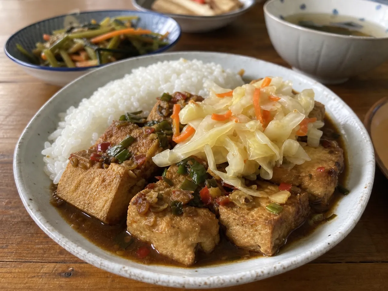 Stinky Tofu — served