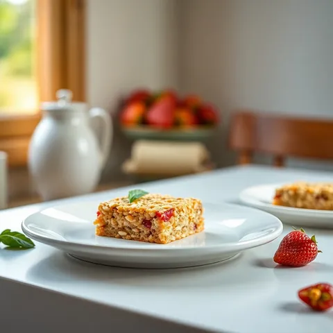 Strawberry 'n Oat Bars