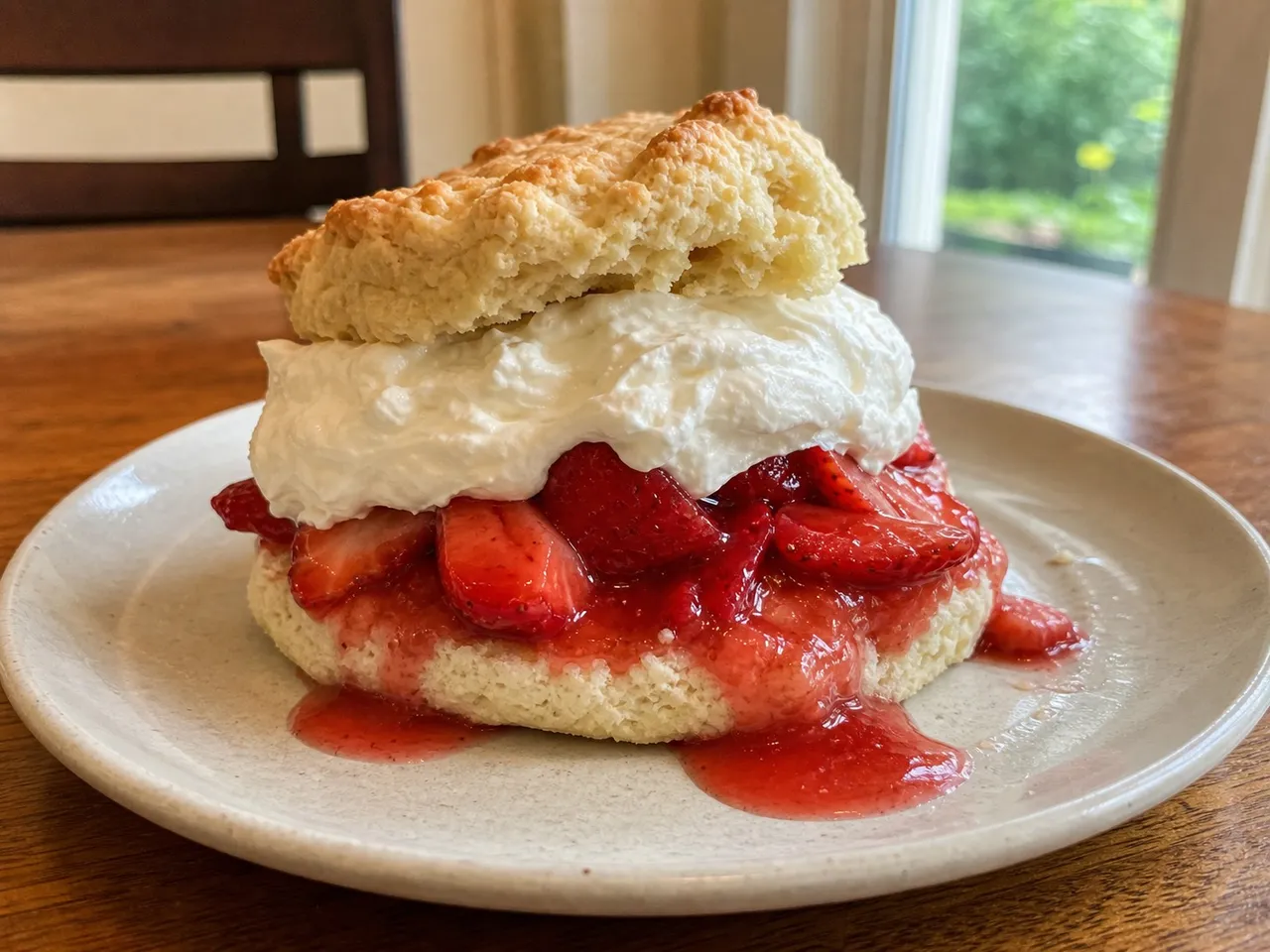 Strawberry Shortcake — served