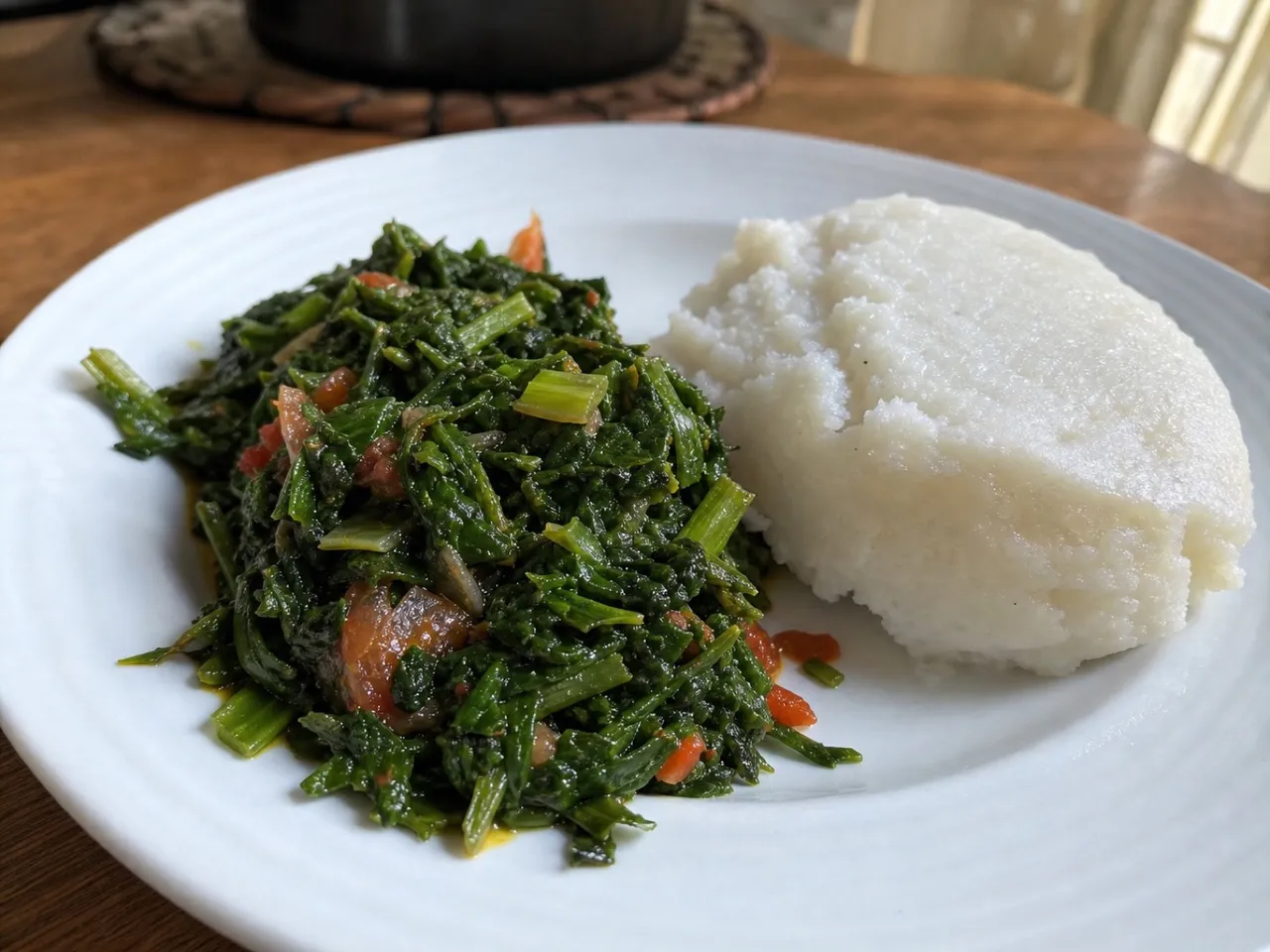 Sukuma Wiki — served