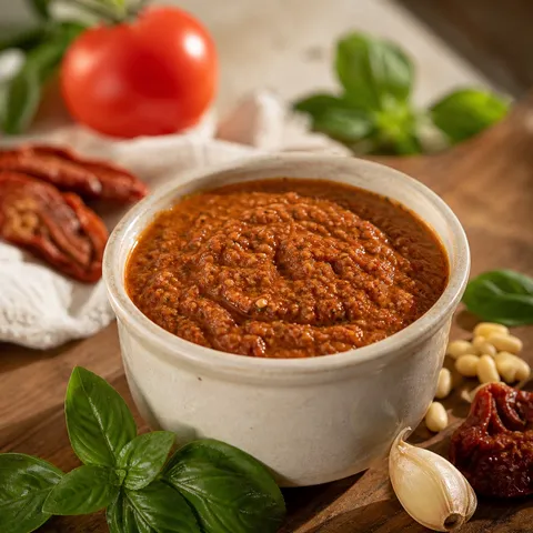 Sun-Dried Tomato Pesto — Sauces & Dressings recipe