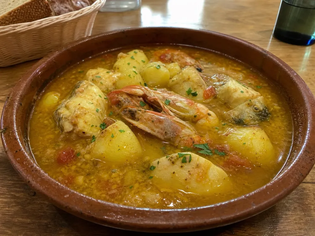 Suquet de Peix — plated and served