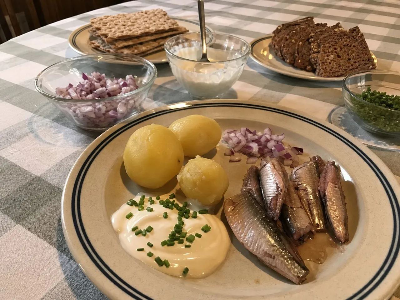 Surströmming — served