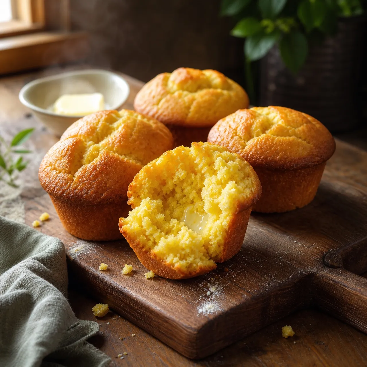 Sweet Cornbread Muffins — Breads recipe