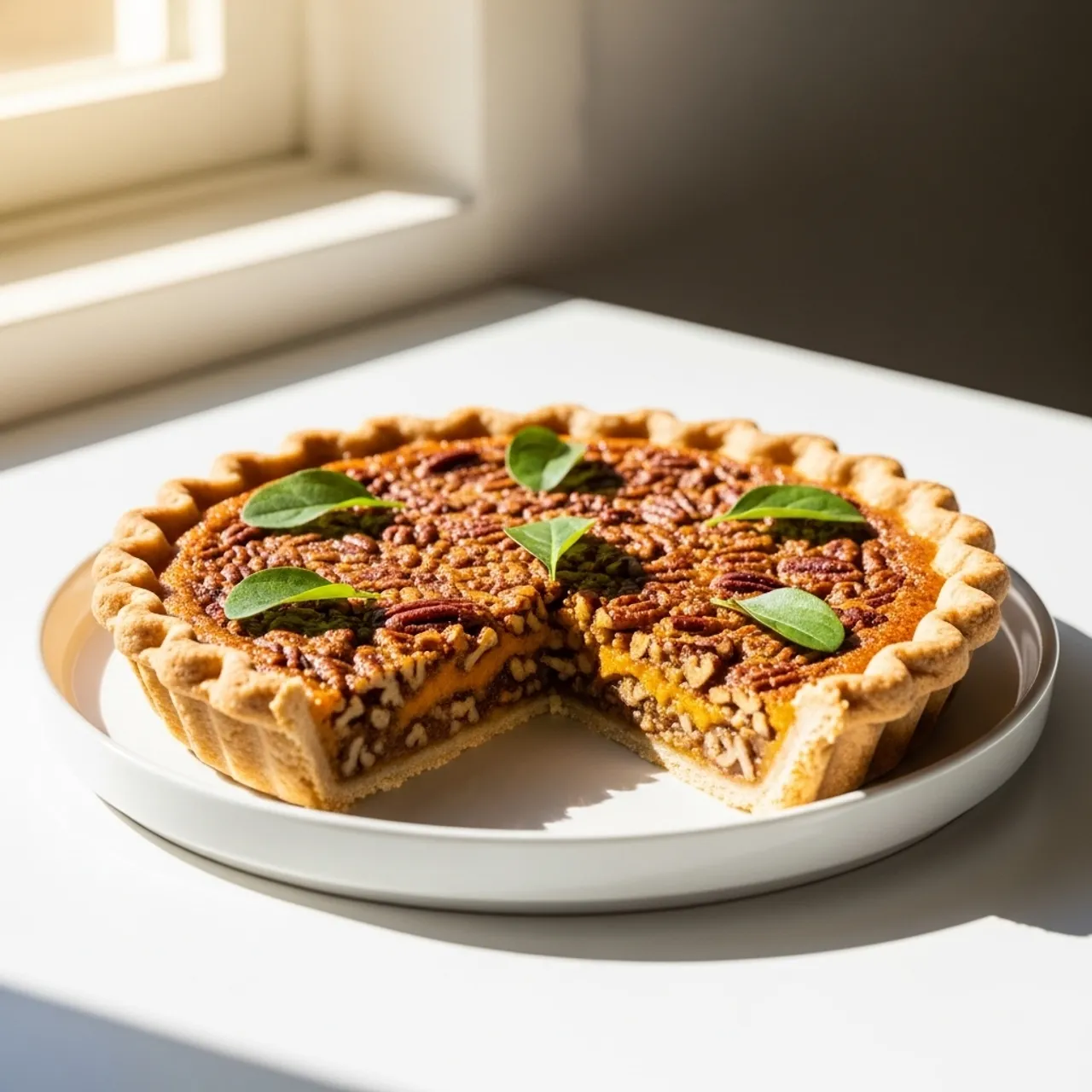 Sweet Potato Pecan Pie — Cajun & Creole recipe