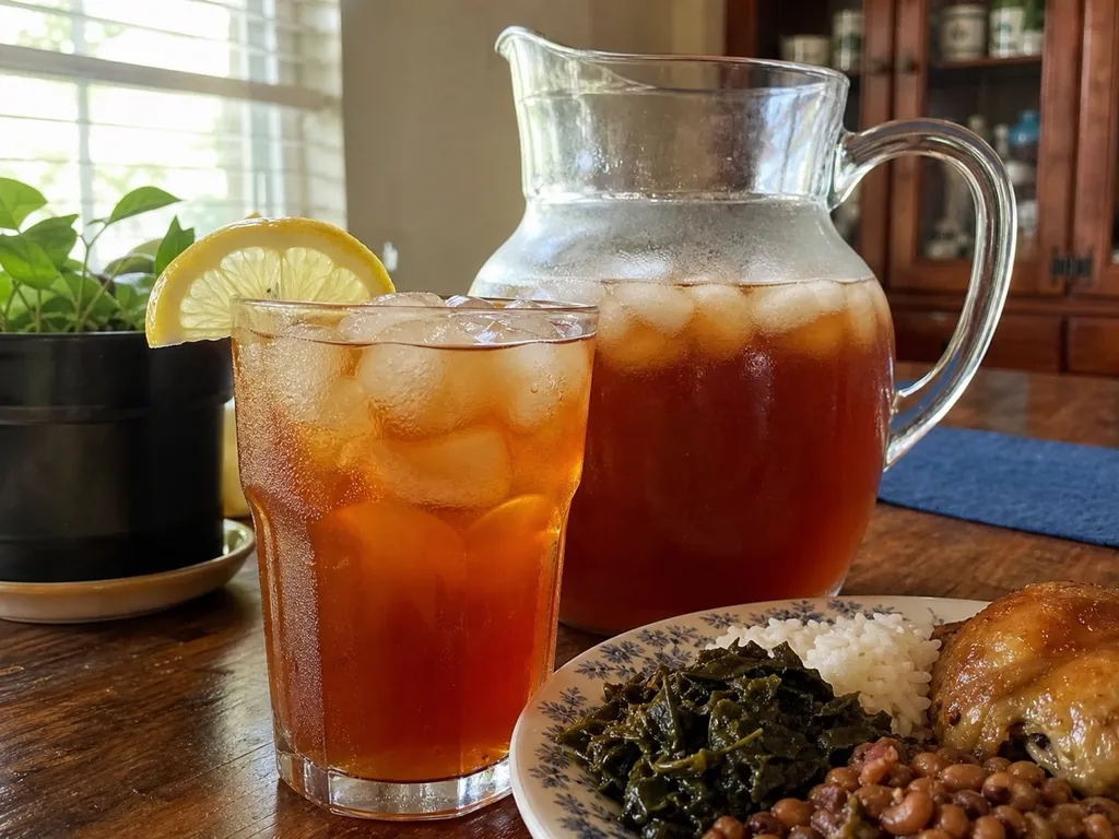 Sweet Tea — plated and served