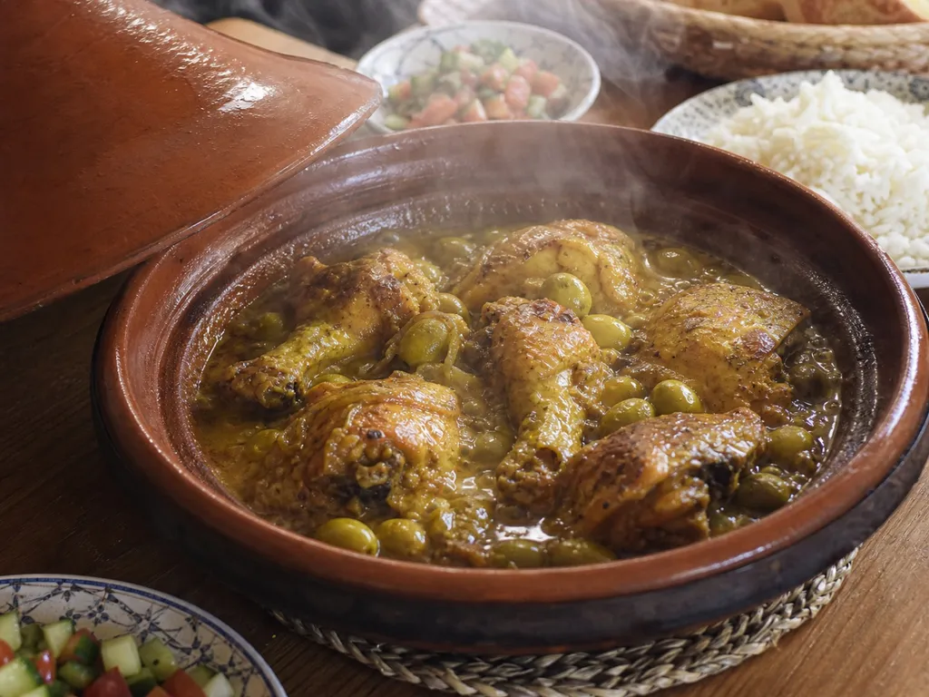 Tajine Zitoune — plated and served