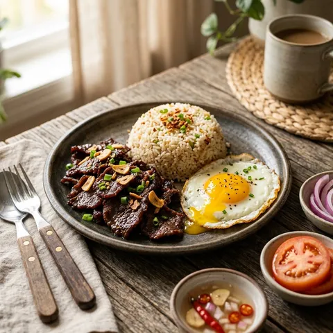 Tapsilog — Filipino recipe