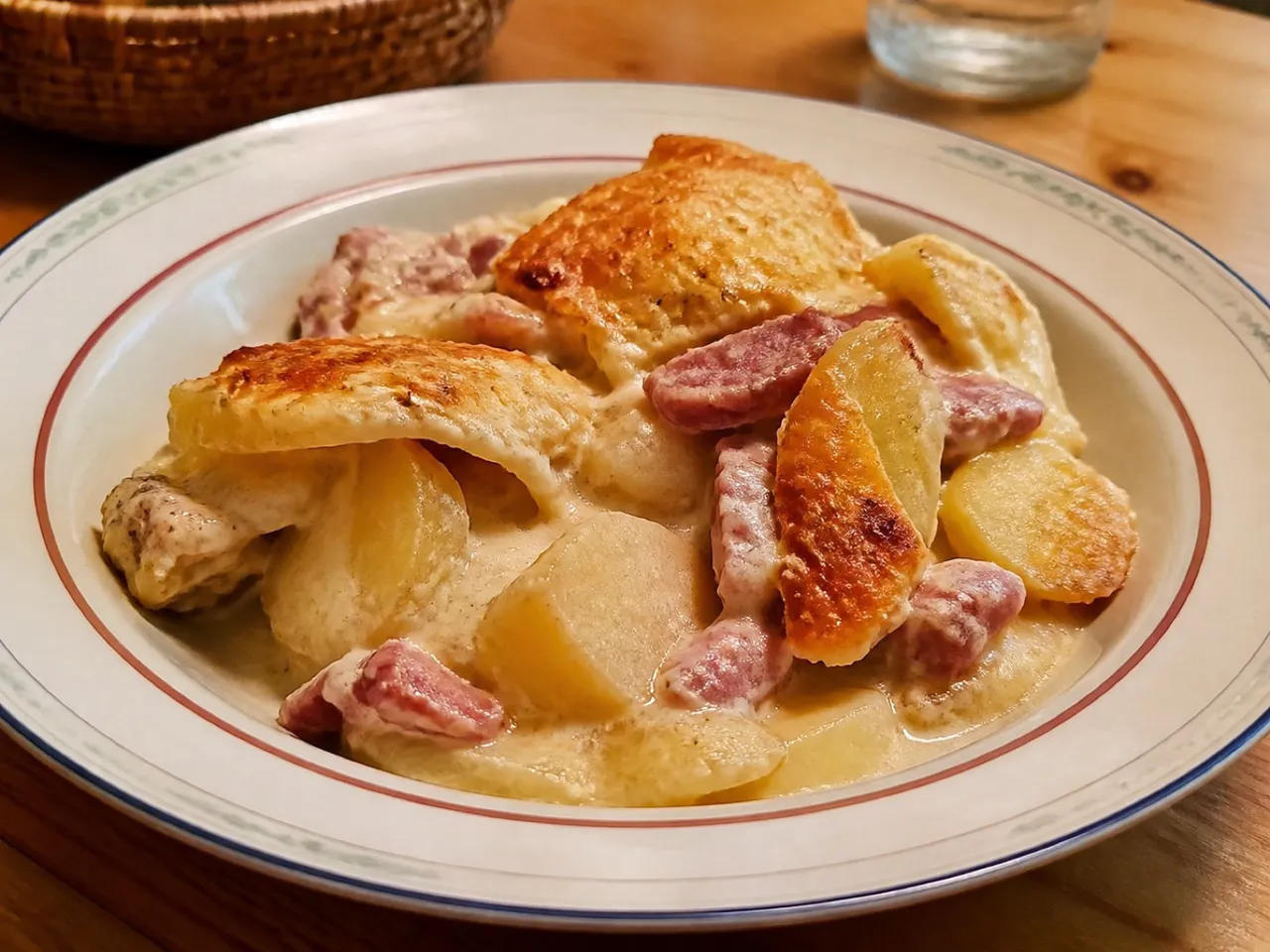 Tartiflette — served