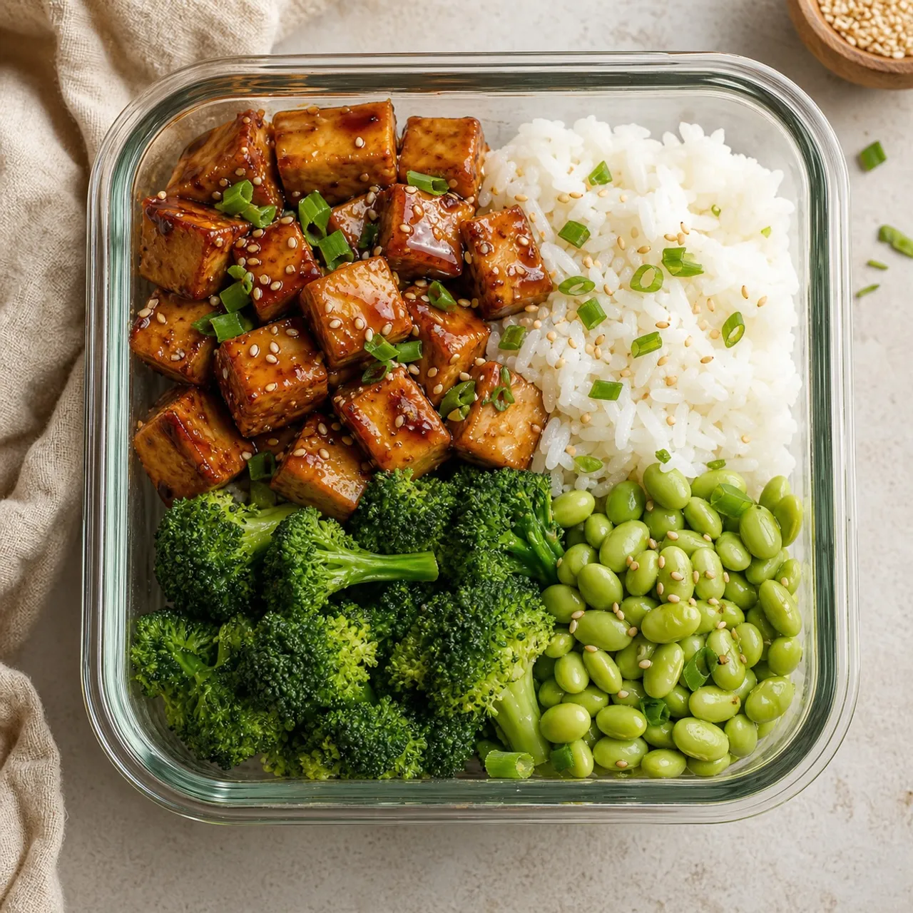 Teriyaki Tofu Bowls — Meal Prep recipe