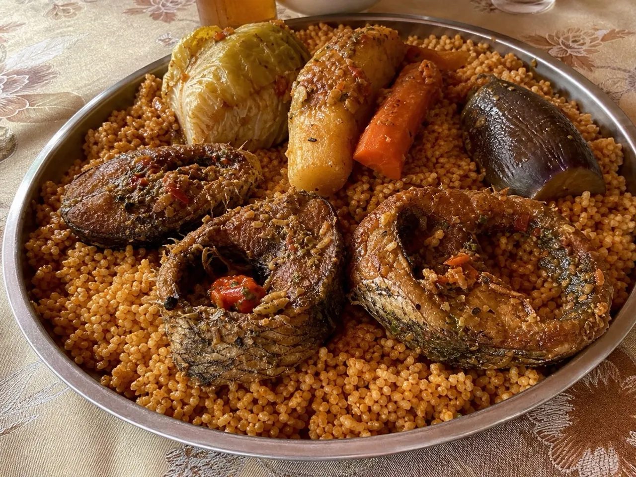 Thieboudienne — served