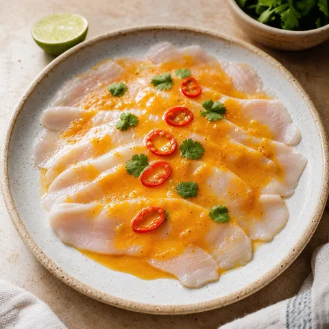 Tiradito (Peruvian Fish Carpaccio in Spicy Sauce) — Peruvian recipe