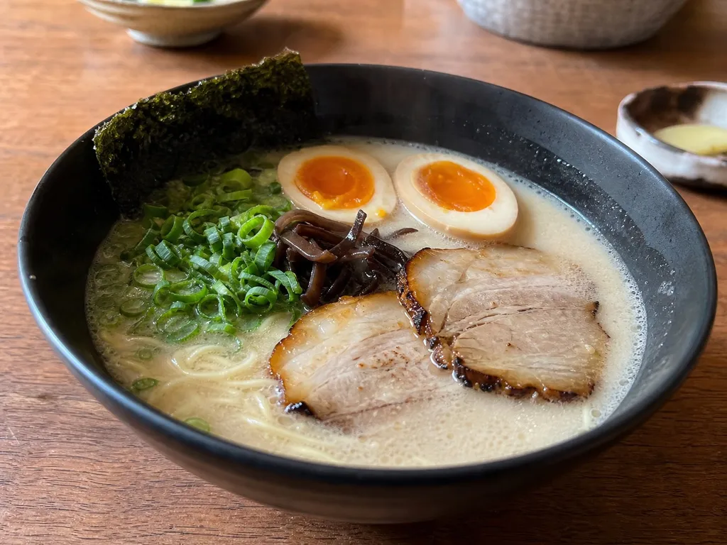 Tonkotsu Ramen — plated and served