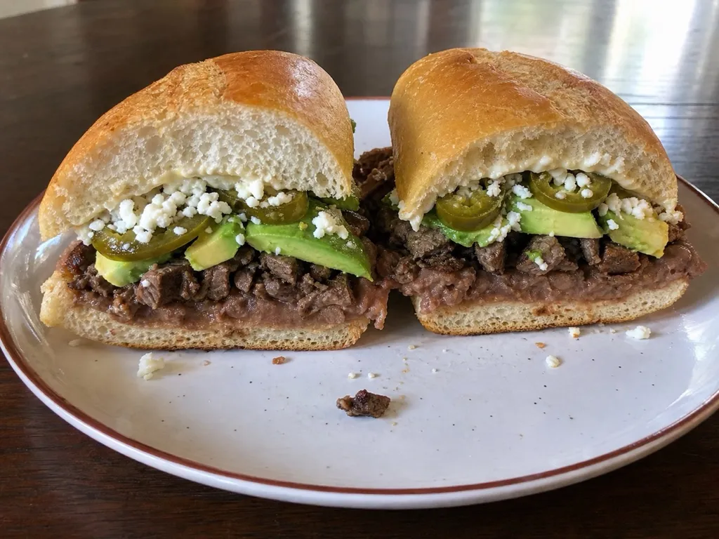 Torta — plated and served