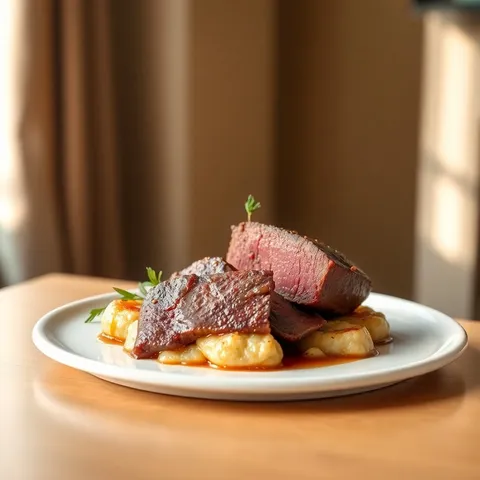 Traditional Roast Beef with Yorkshire Pudding