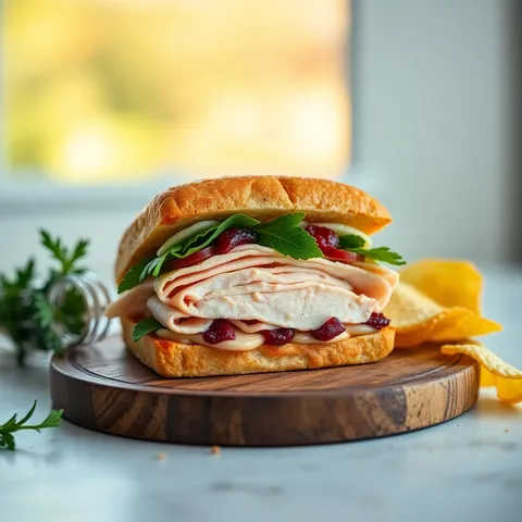 Turkey and Cranberry Sandwich