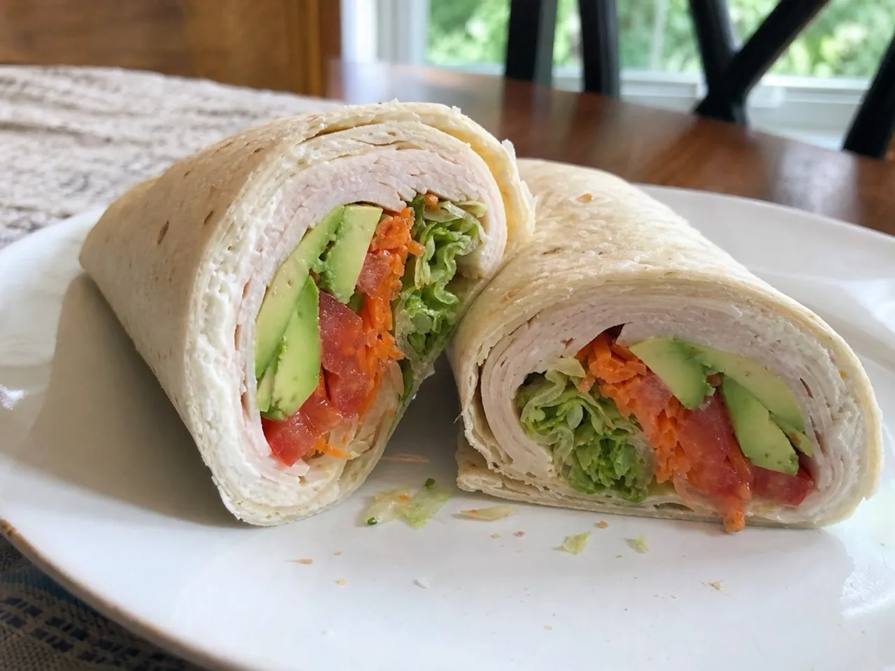 Turkey Avocado Wrap — served