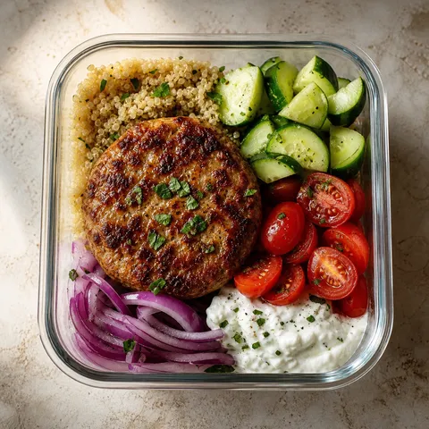 Turkey Burger Bowls — Meal Prep recipe