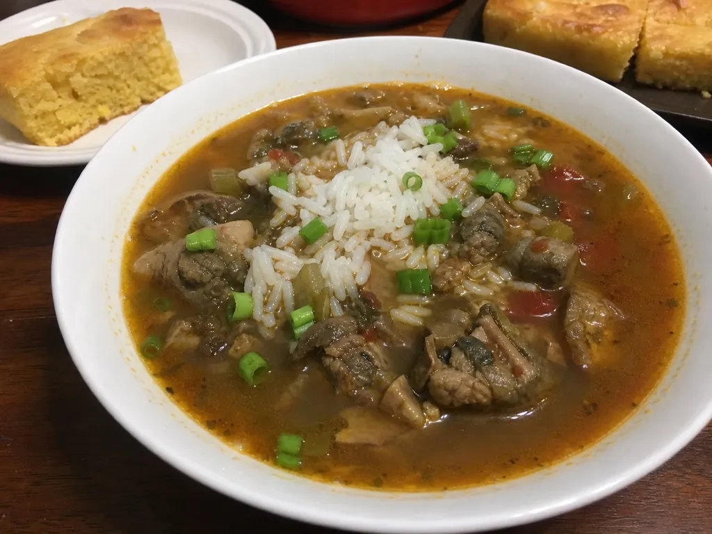 Turtle Soup — plated and served