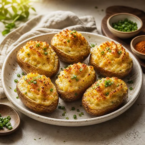 Twice Baked Potatoes — Vegetables & Sides recipe
