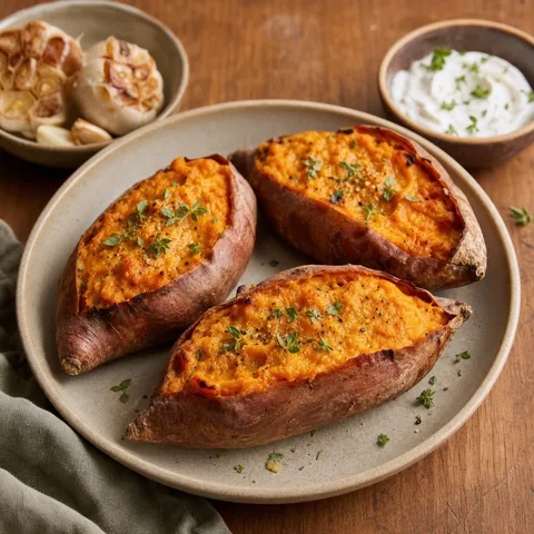 Twice-Baked Sweet Potatoes — Vegetables & Sides recipe