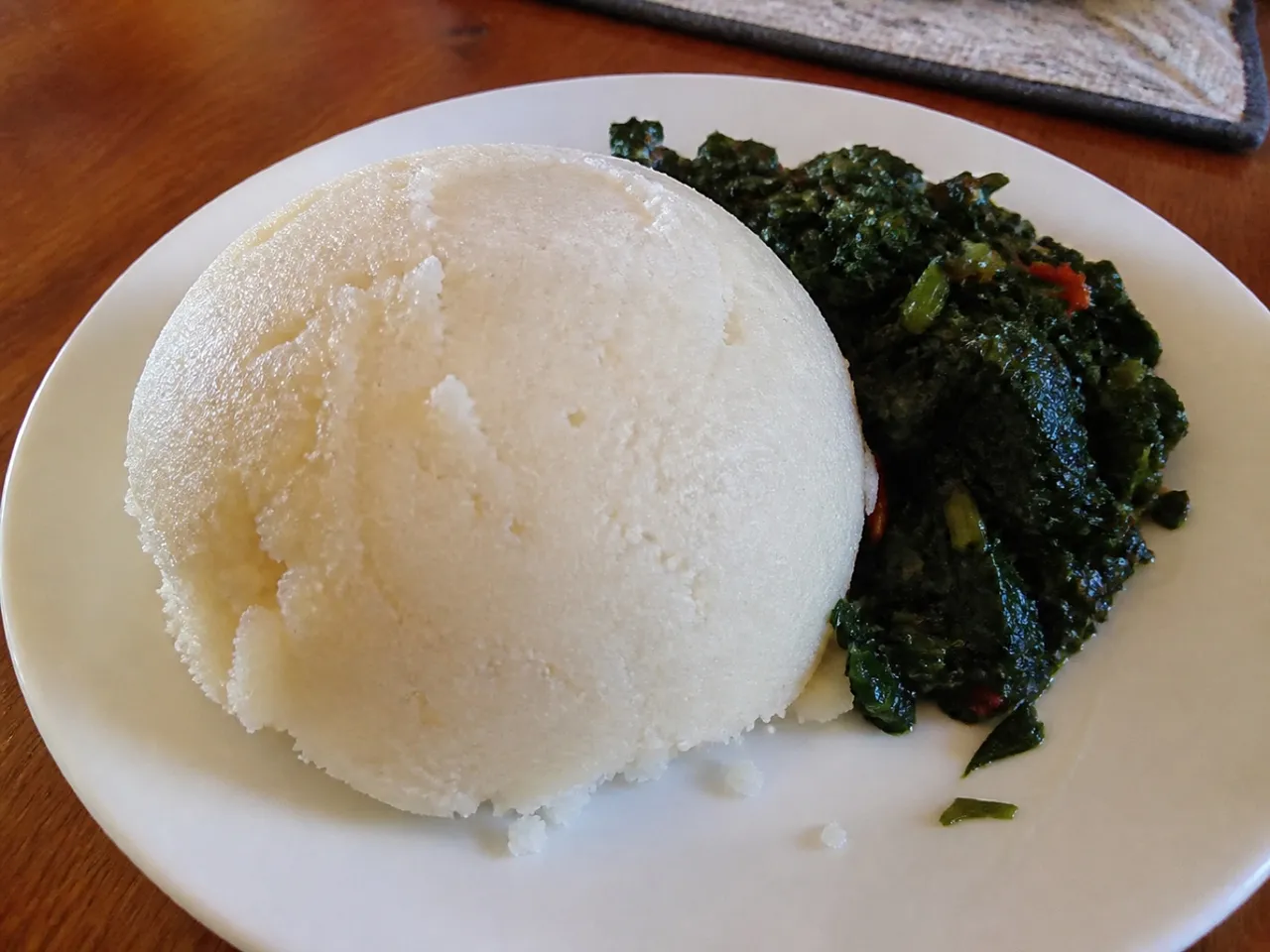 Ugali — served
