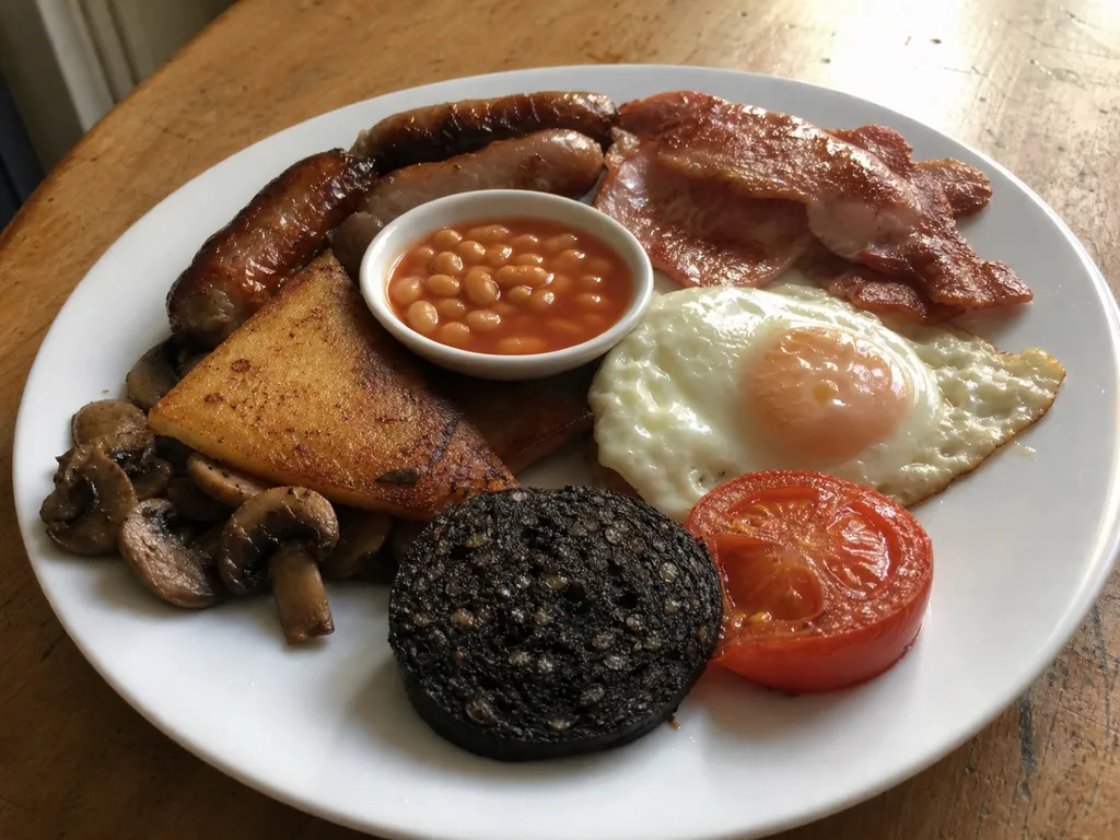 Ulster Fry — plated and served