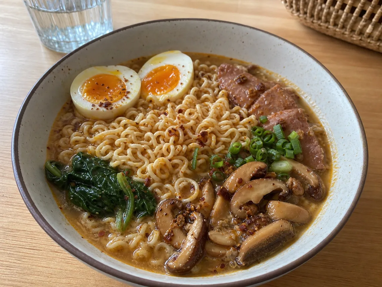 Upgraded Instant Ramen — served