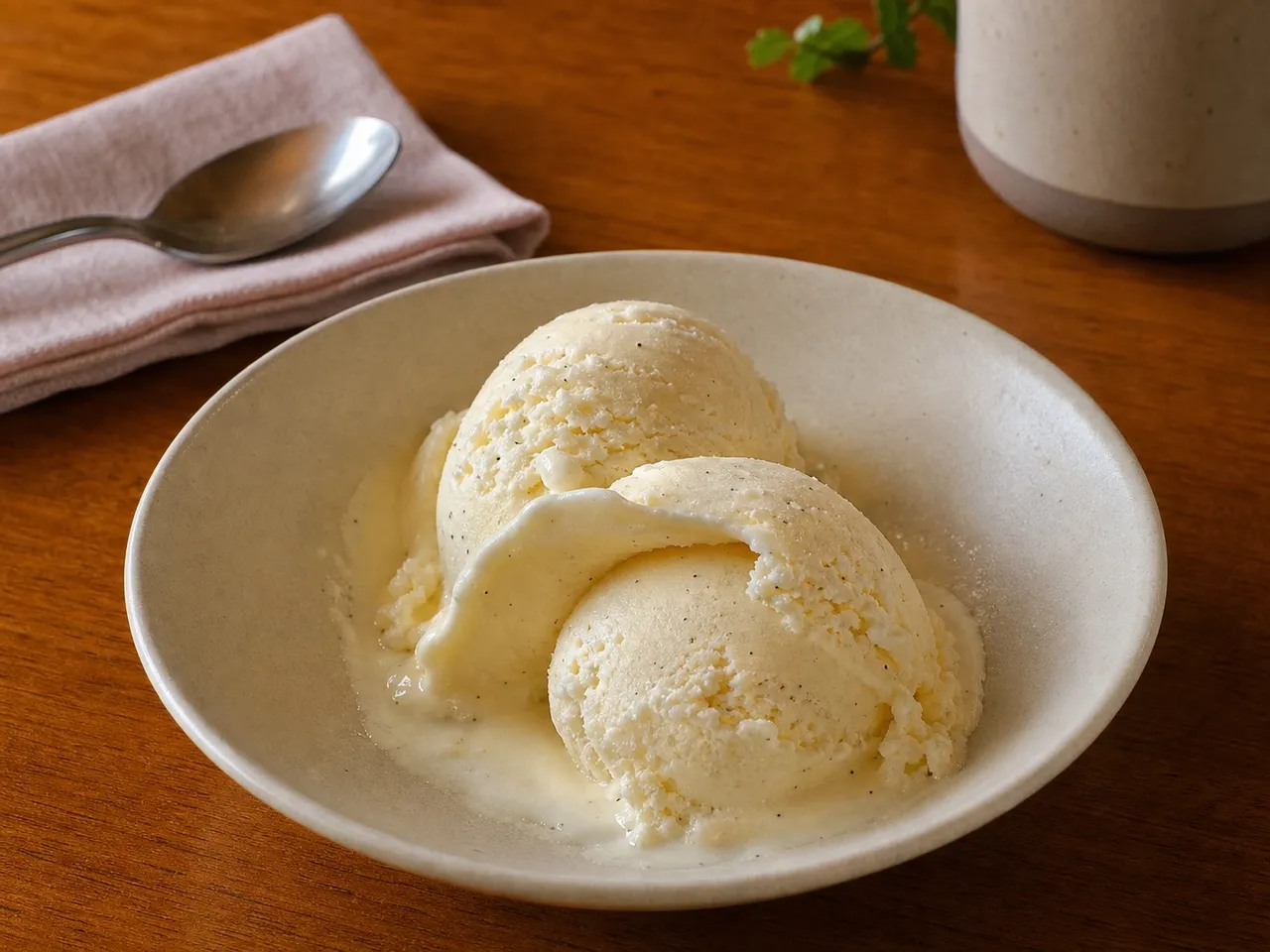 Vanilla Gelato — served