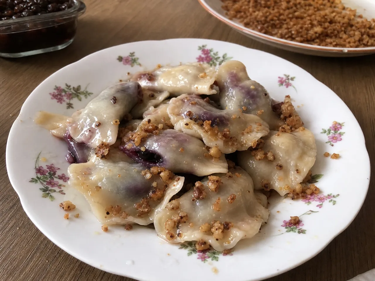 Varenyky — served