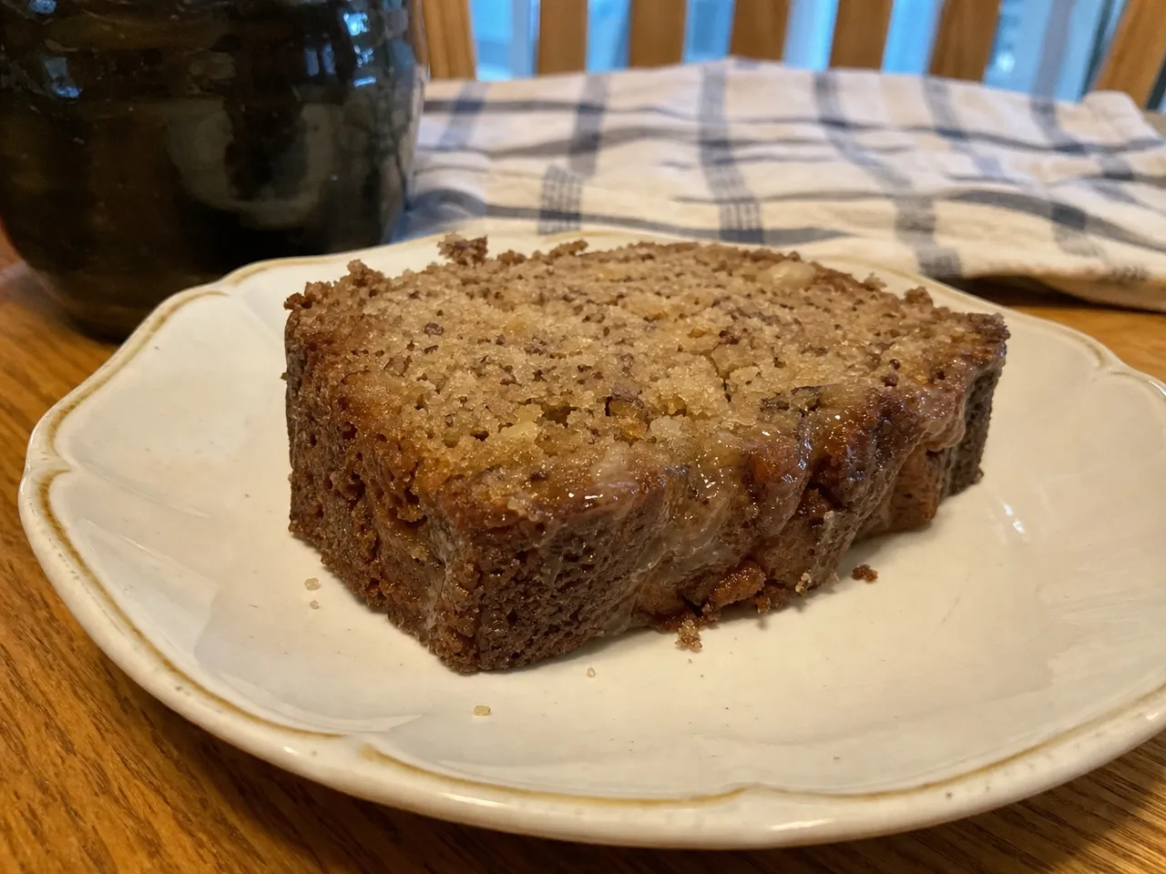Vegan Banana Bread — served