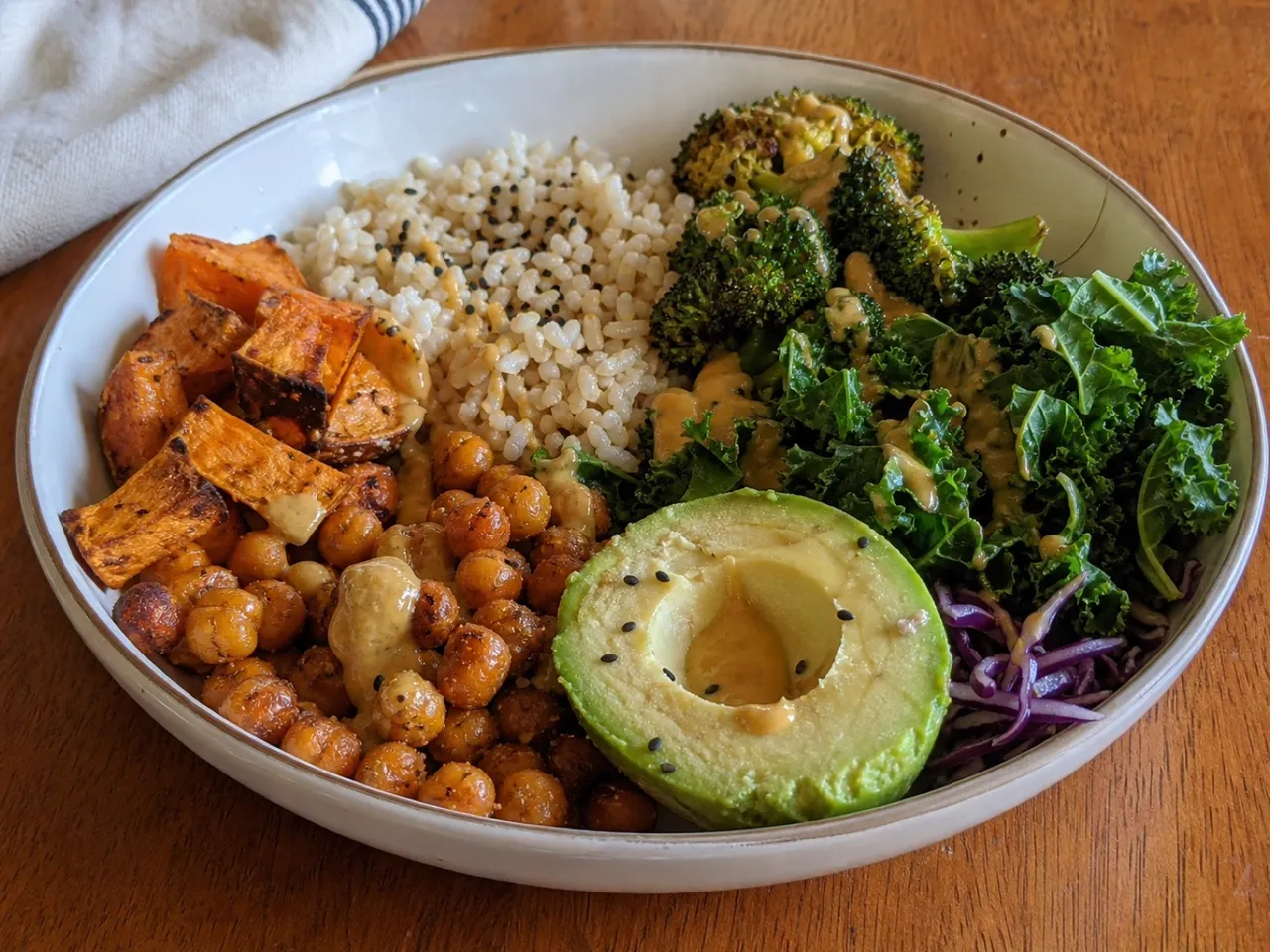 Vegan Buddha Bowl — served