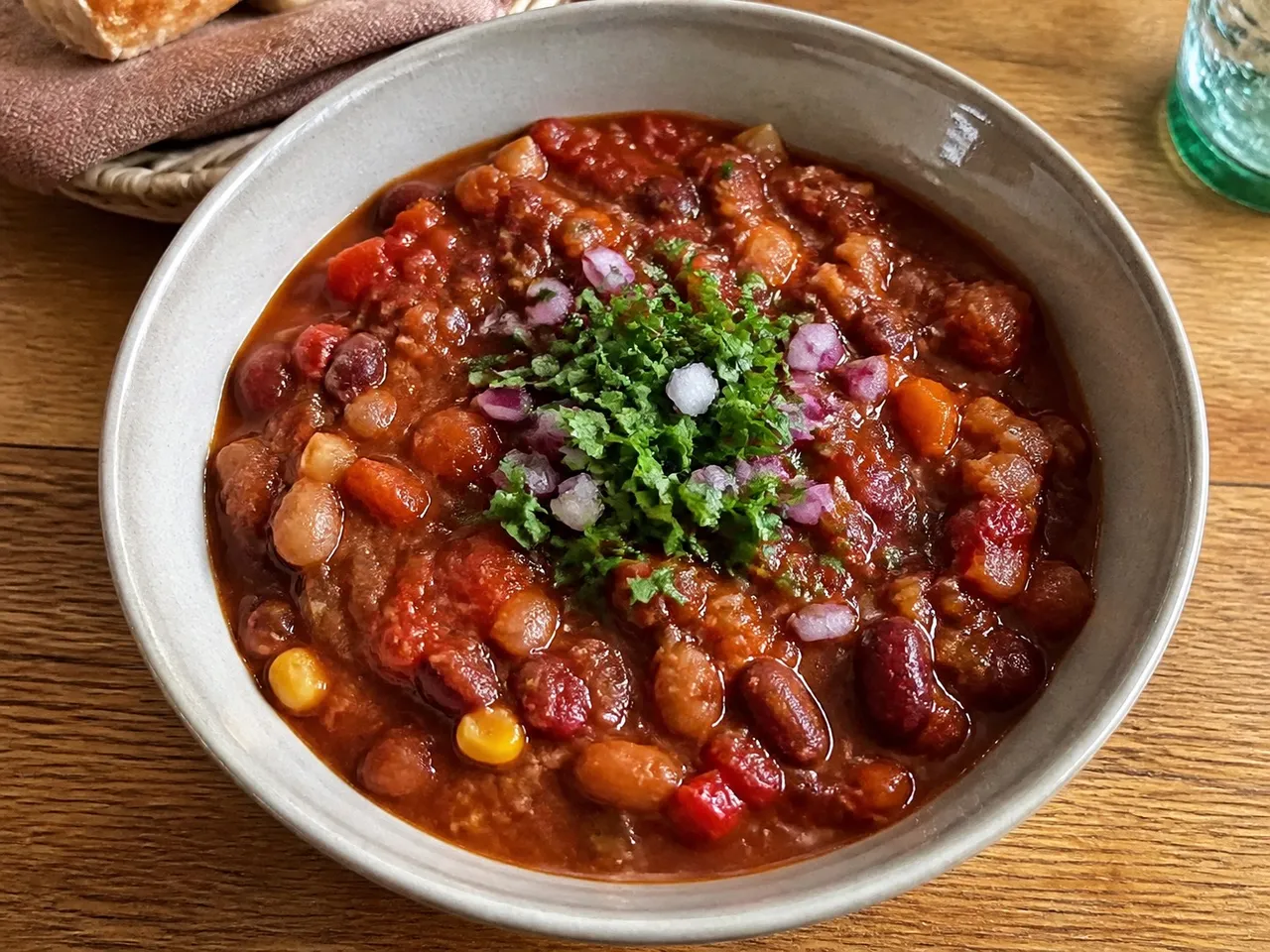 Vegan Chili — served