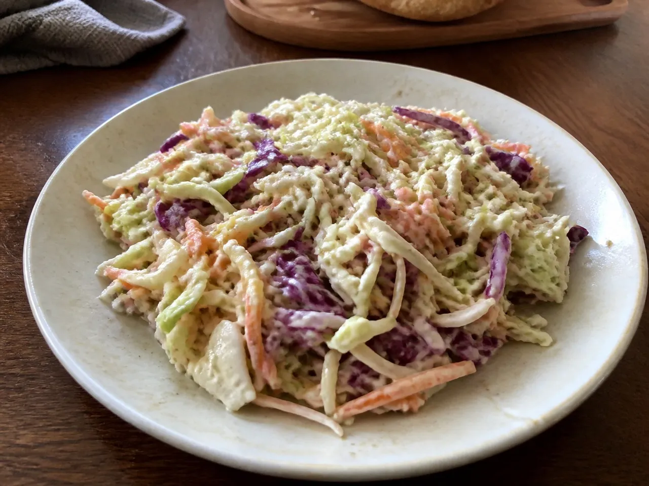 Vegan Coleslaw — served