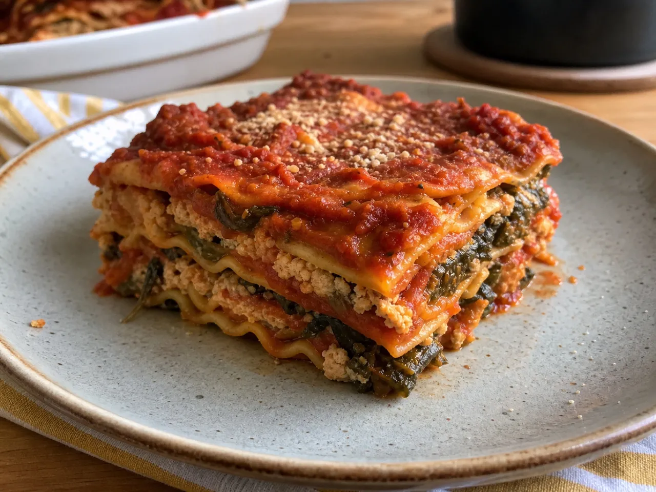 Vegan Lasagna — served