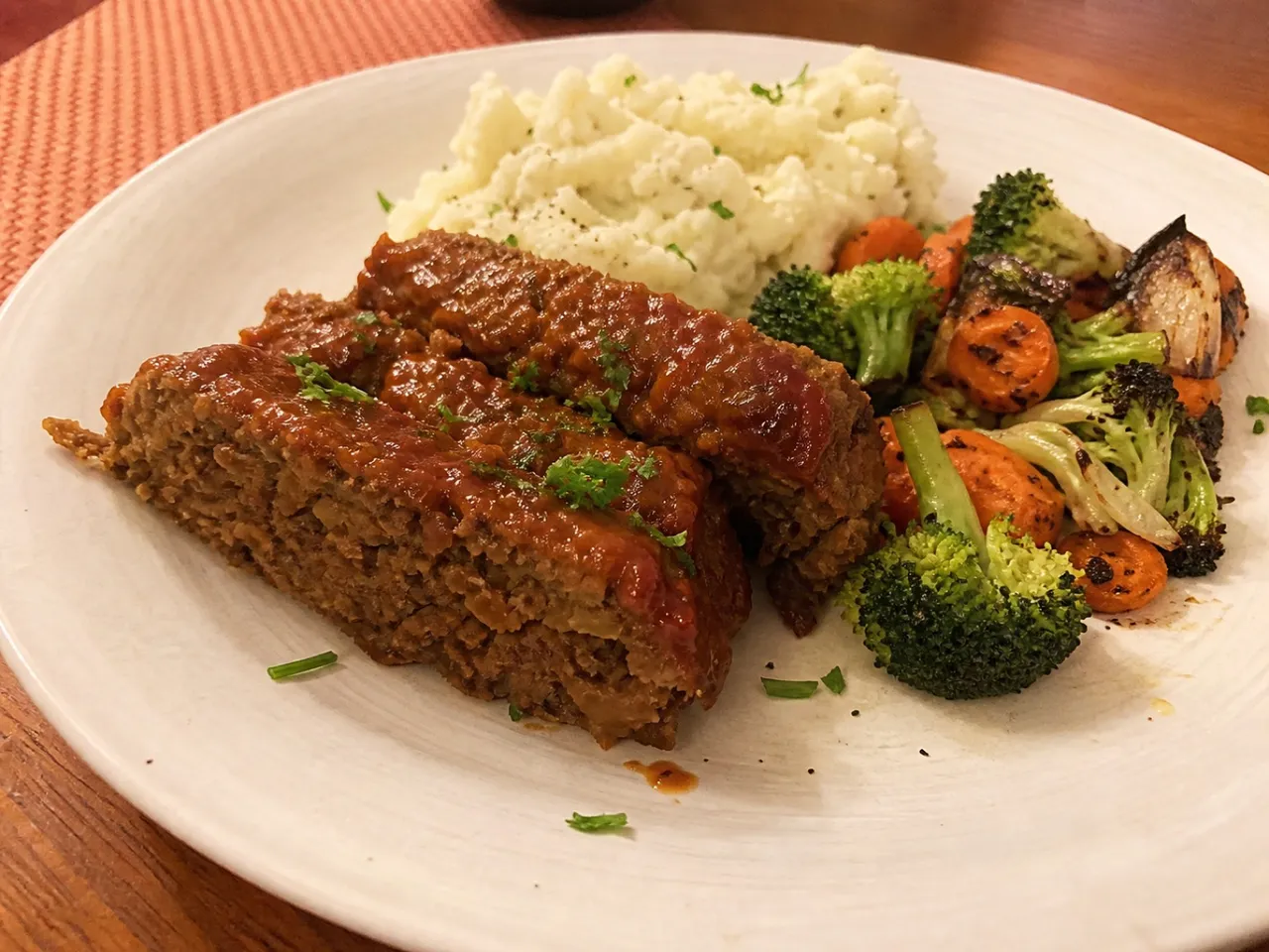 Vegan Lentil Loaf — served