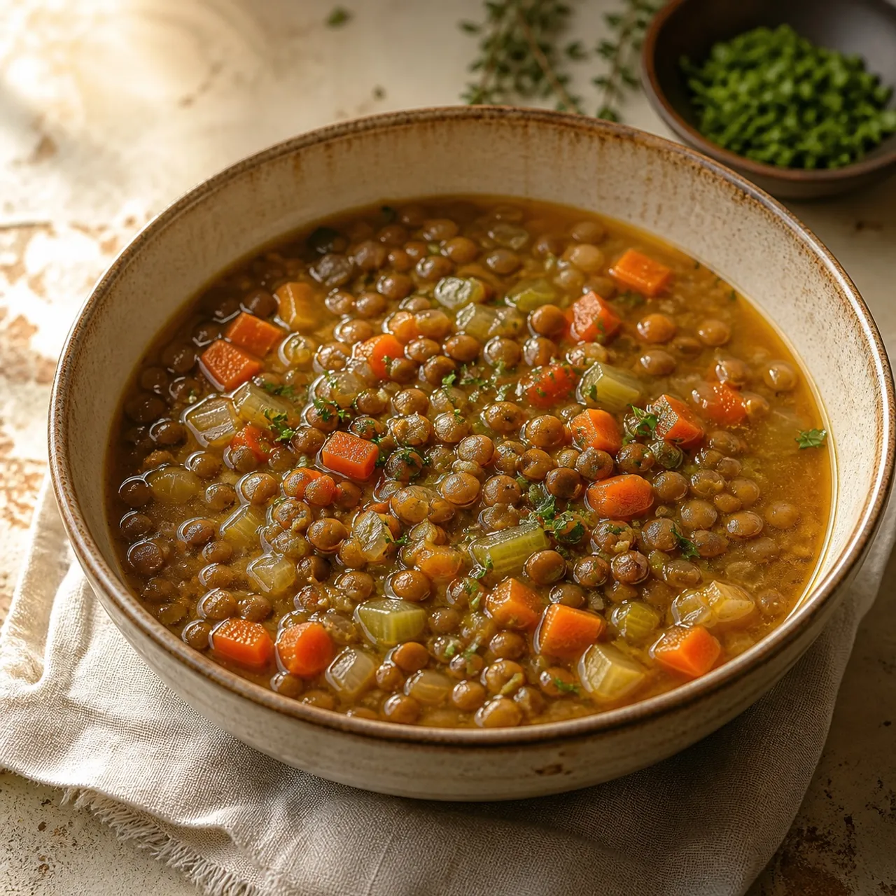 Vegan Lentil Soup — Vegan recipe