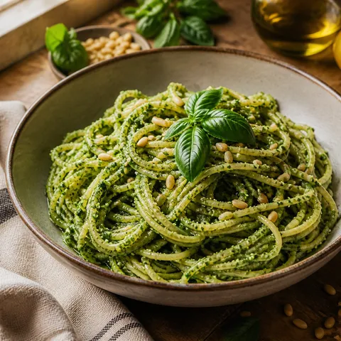 Vegan Pesto Pasta — Vegan recipe