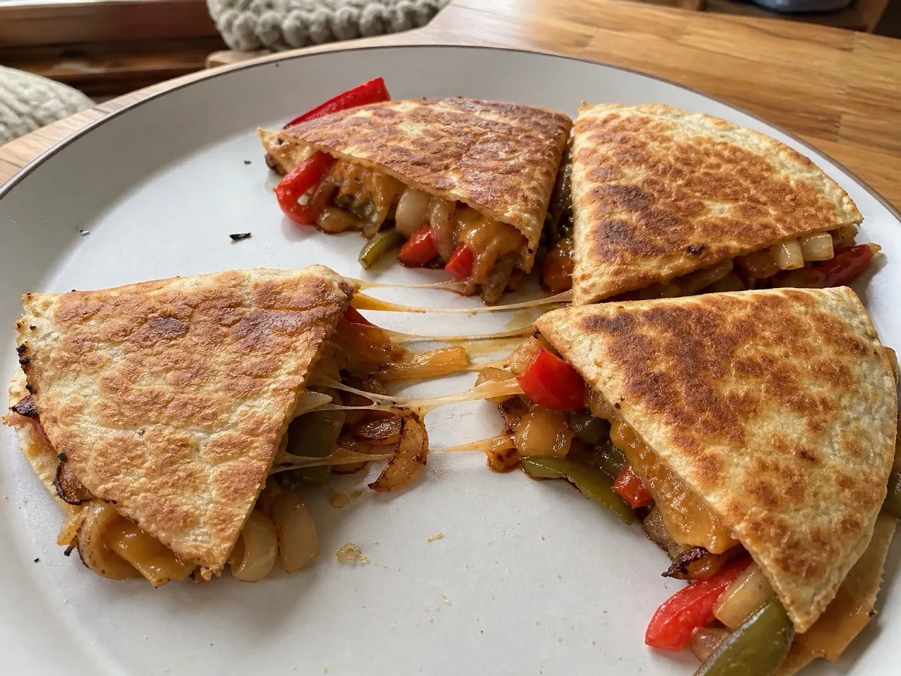 Vegan Quesadillas — served