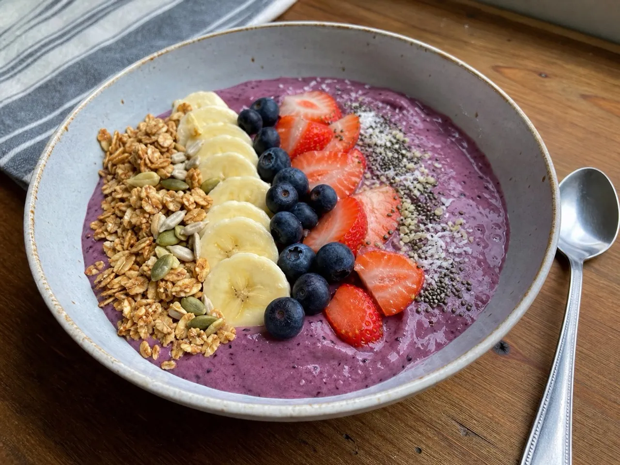 Vegan Smoothie Bowl — served