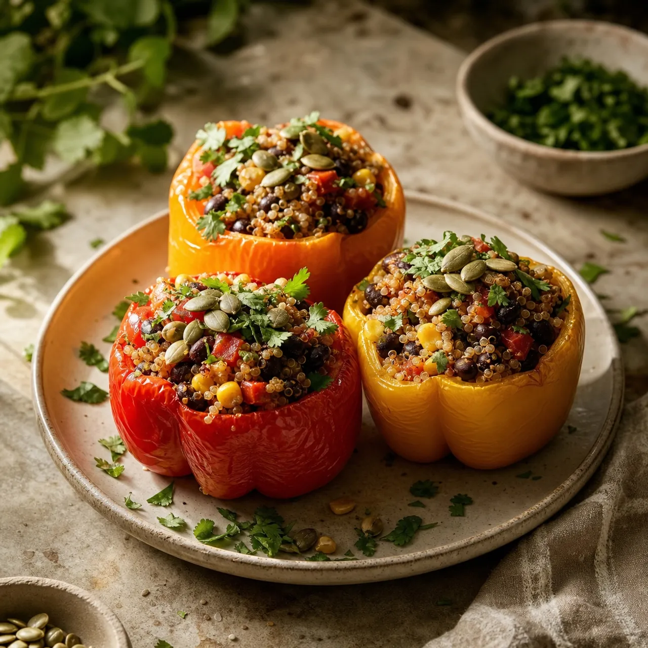 Vegan Stuffed Bell Peppers — Vegan recipe