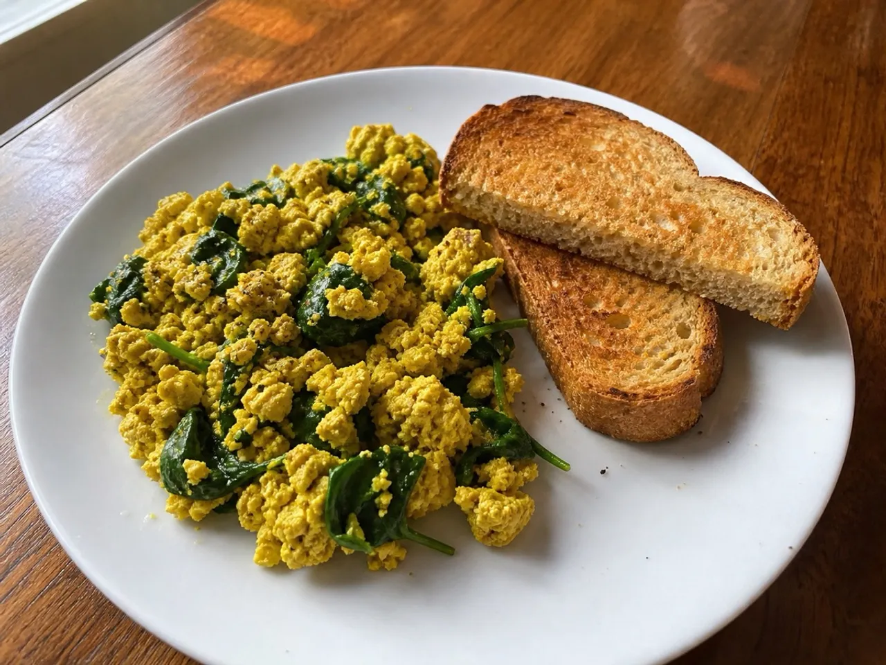 Vegan Tofu Scramble — served