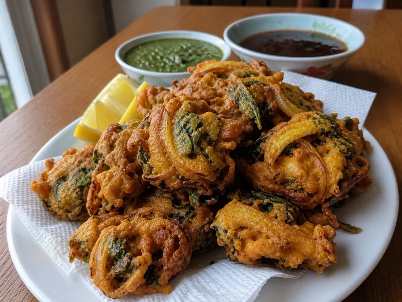 Vegetable Pakora — served